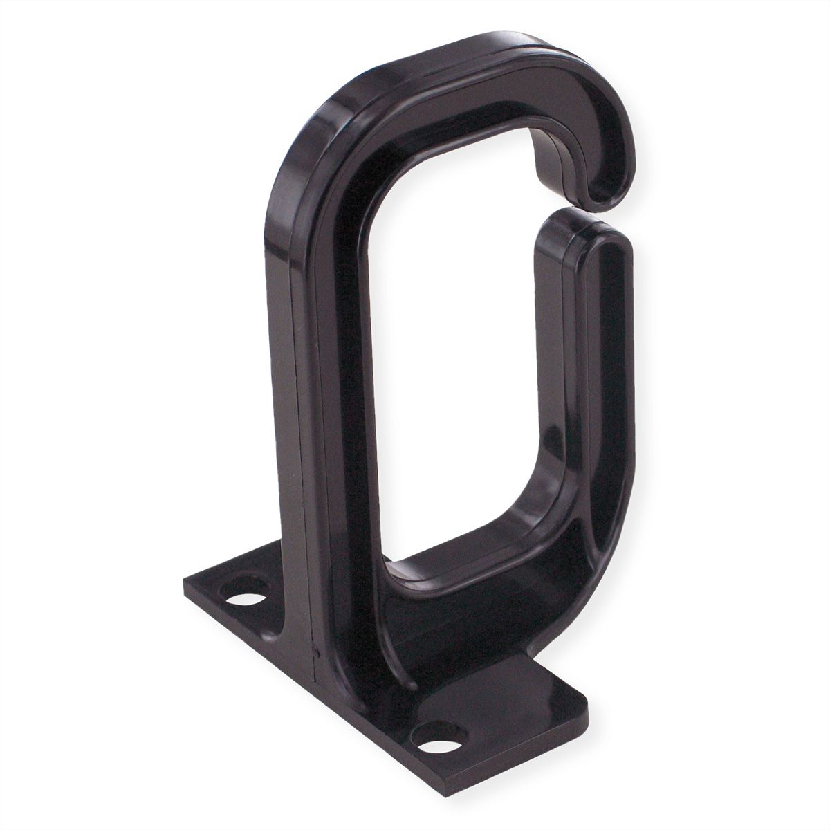 VALUE Kabelöse, 40×80 mm, Kunststoff, schwarz