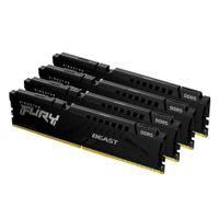 Kingston Technology FURY Beast 128 GB 5600 MT/s DDR5 CL40 DIMM (4er-Kit) Black XMP