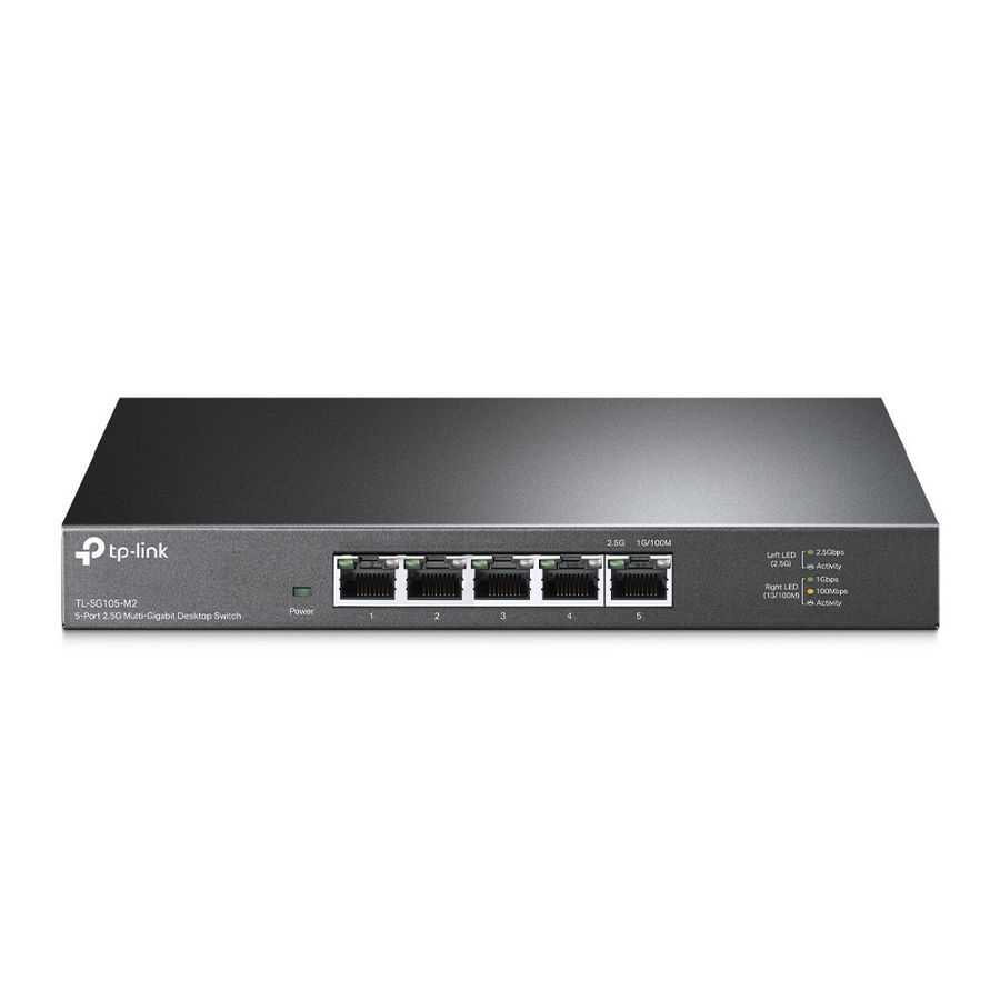 TP-Link TL-SG105-M2 Netzwerk-Switch Unmanaged 2.5G Ethernet (100/1000/2500) Schwarz