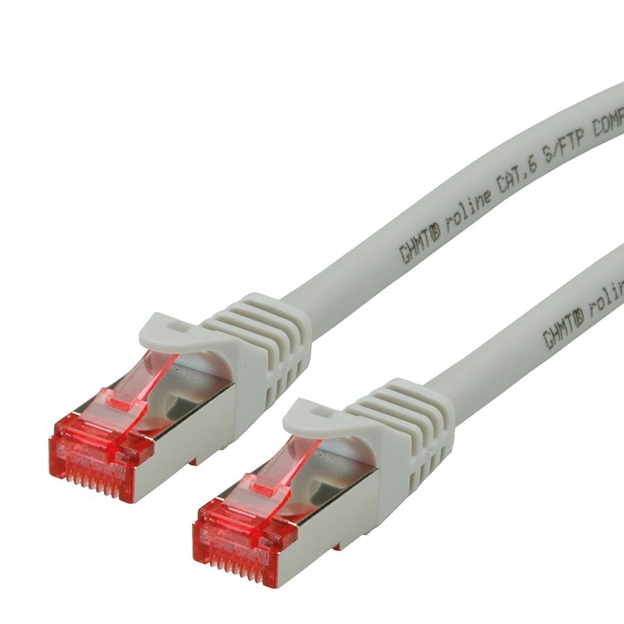 ROLINE Patchkabel Cat.6 S/FTP (PiMF), Component Level, LSOH, grau, 10 m