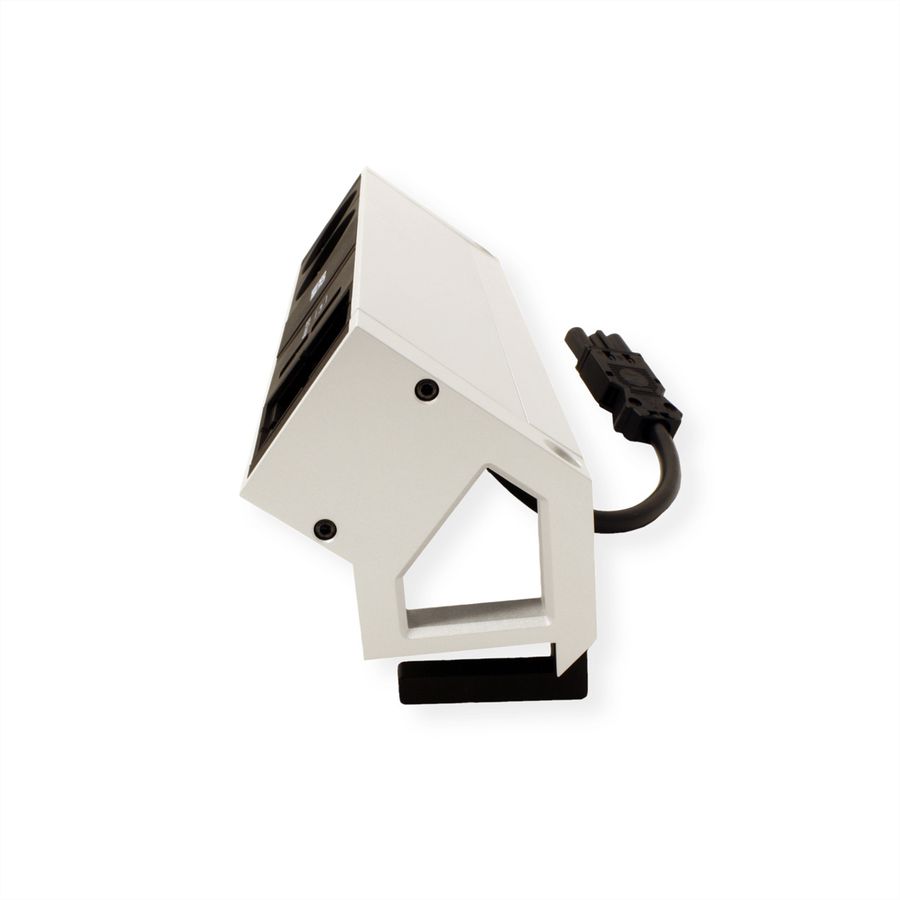 BACHMANN DESK2 2x Schutzkontakt 1x USB-Charger 1x ABD GST18, weiß