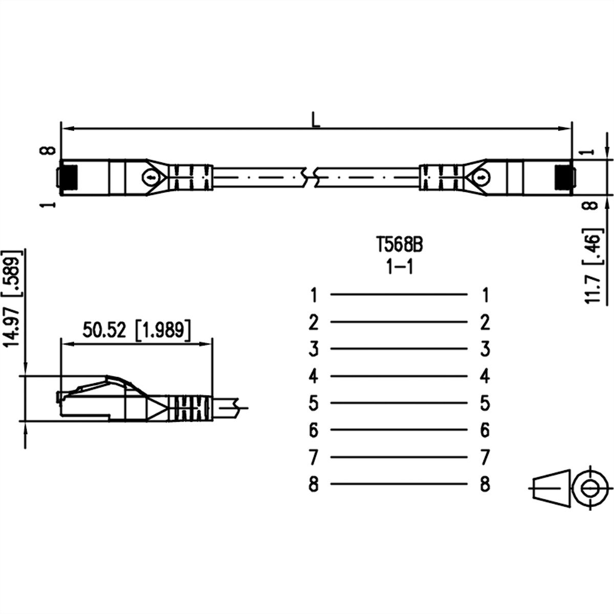 METZ CONNECT Patchkabel Cat.6A AWG 26, LSOH, grau, 1,5 m