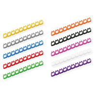 VALUE Kabelmarkierungsset für Patchkabel, 5 - 6,5mm, 10 x 10 St., mehrfarbig
