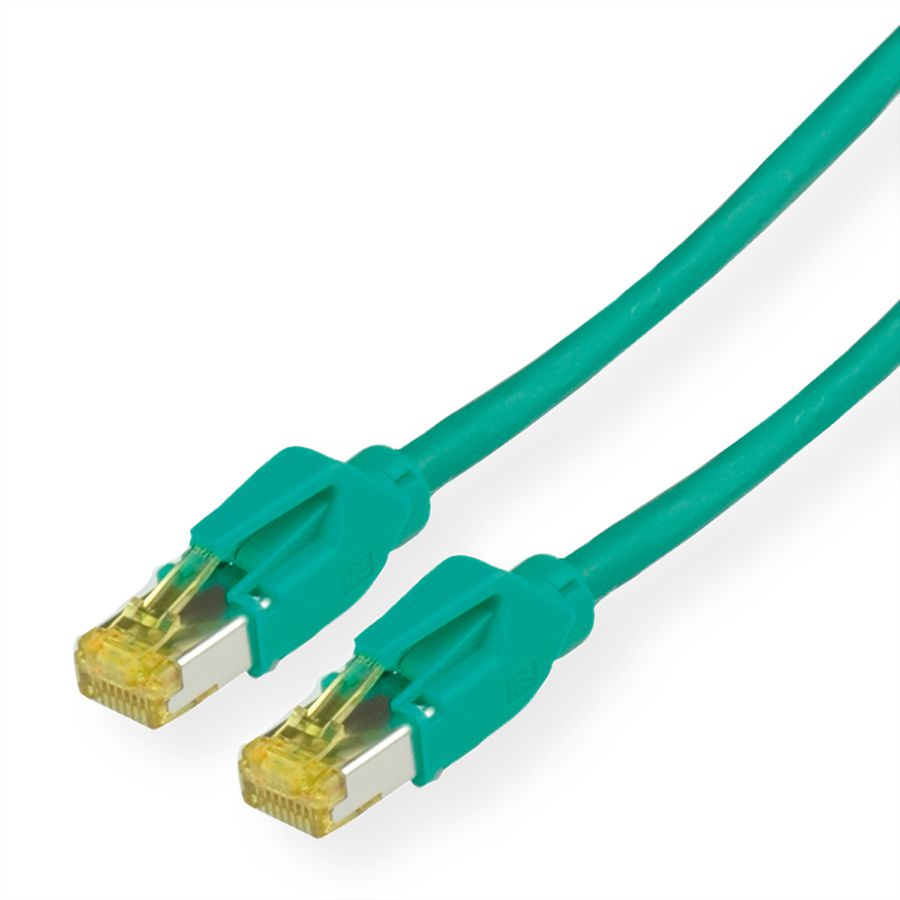 KERPEN Patchkabel Cat.6A (Class EA) S/F, MegaLine F6-90, HiRose TM31, LS0H, grün, 2 m