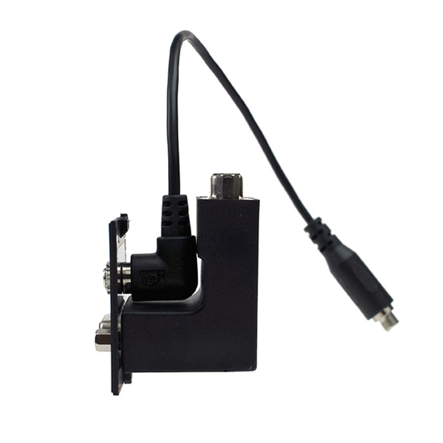 BACHMANN Rahmen 1xVGA+Klinke, 90° Abgang seitlich