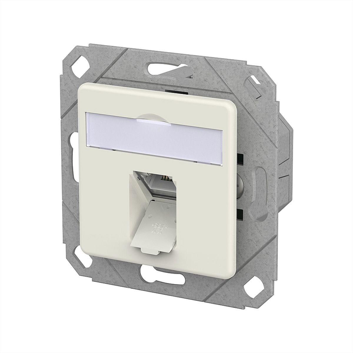 METZ CONNECT E-DAT C6A LSA++ Dose, 1 Port, UPk, reinweiß