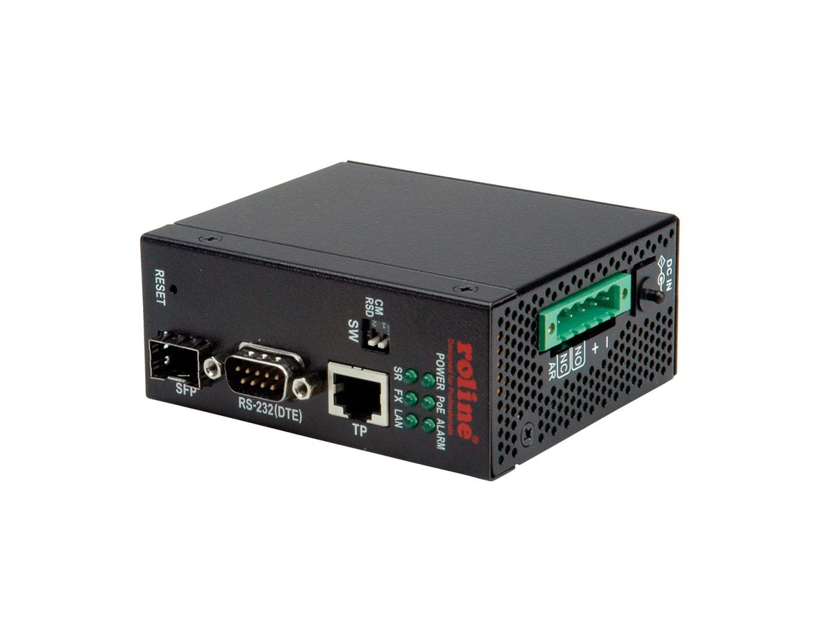 ROLINE Industrie Konverter Ethernet - Seriell RS232, Seriell Server