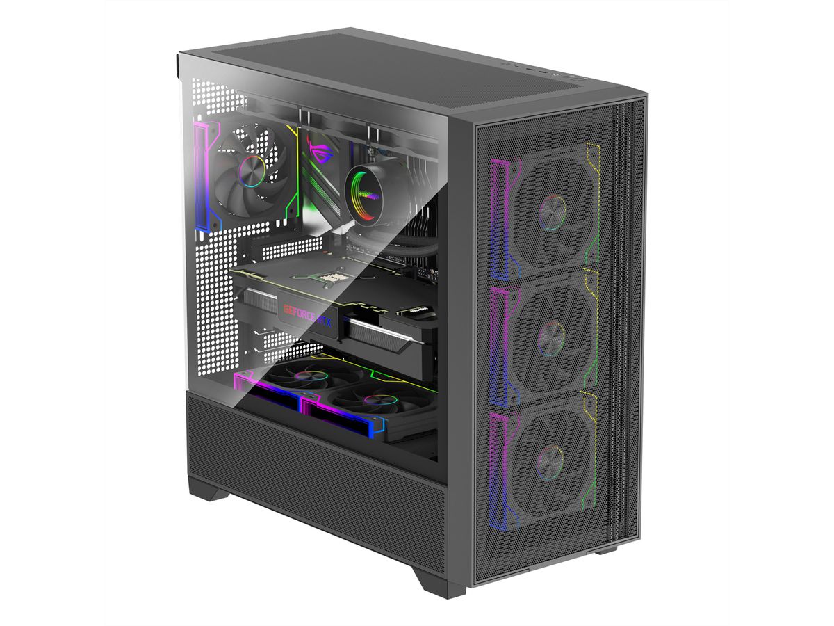 XILENCE Gaming Series XF073 ARGB Lüfter 3er Pack, XPF360R.ARGB Reverse Fan Design