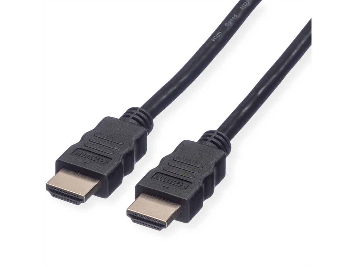 VALUE 4K HDMI Ultra HD Kabel mit Ethernet, ST/ST, schwarz, 1 m