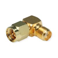 TELEGÄRTNER SMA-Verbinder, Stecker/Buchse, gewinkelt, vergoldet