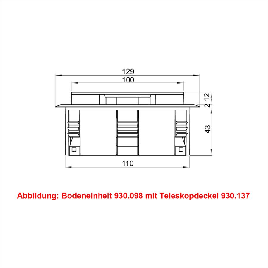 BACHMANN Easy-Outlet schwarz