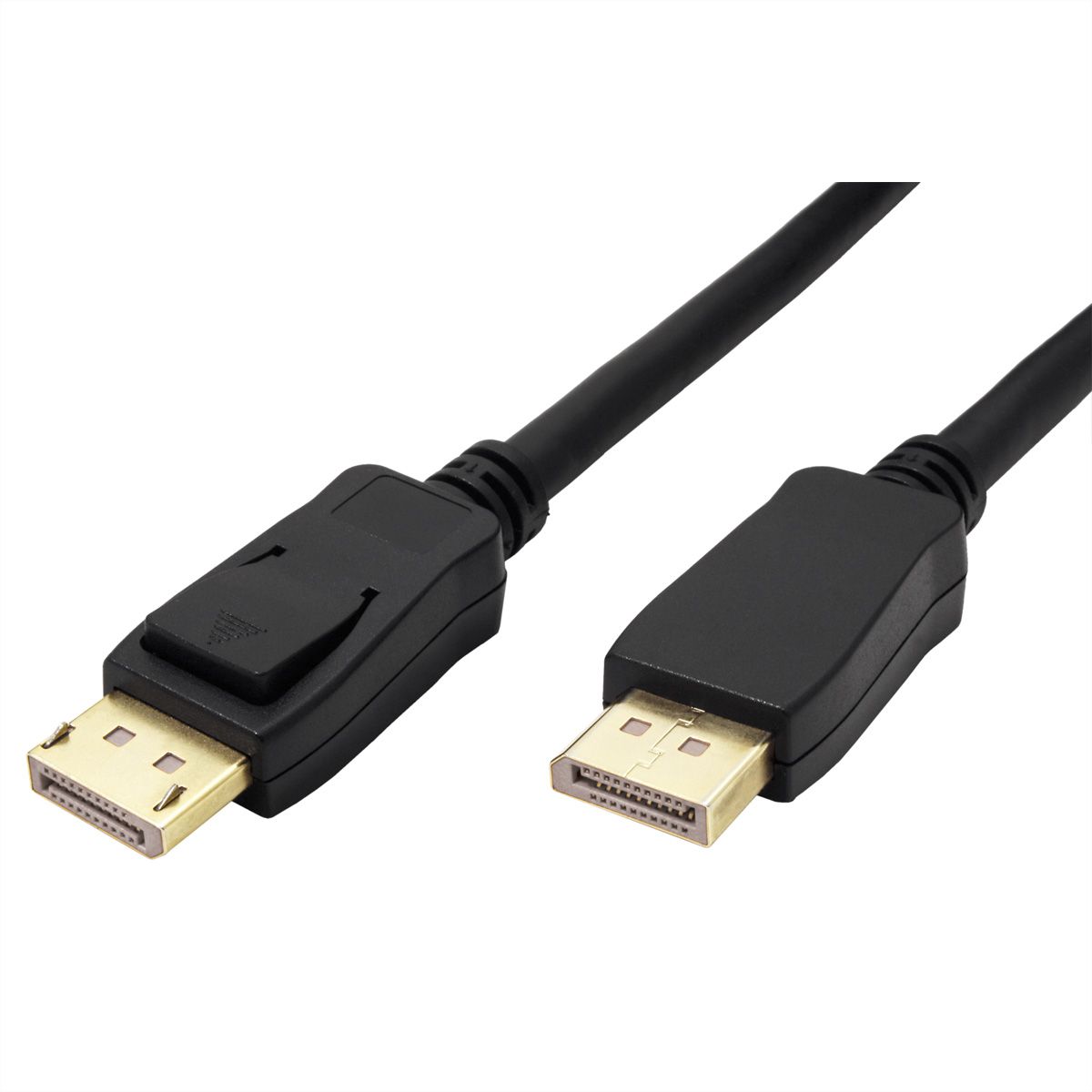 ROLINE GREEN DisplayPort Kabel v2.1, 16K@60Hz, 80Gbit/s, UHBR20, DP ST - ST, schwarz, 3 m