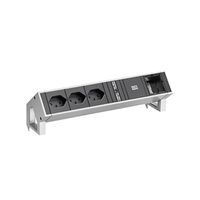 BACHMANN DESK2 3xCH T13 90° 1xCM, Strom 0,2m GST18 Inox lackiert Schweiz