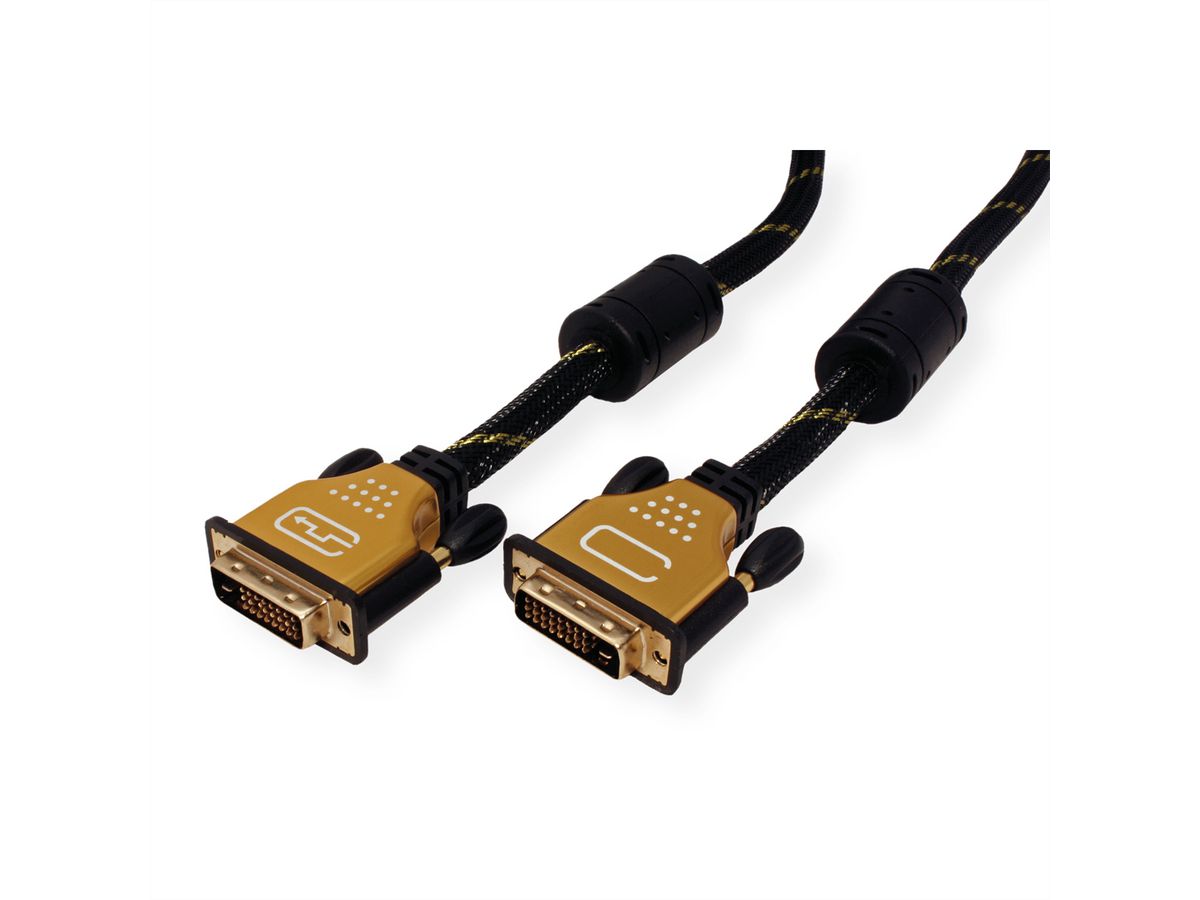 ROLINE GOLD Monitorkabel DVI, ST-ST, (24+1) dual link, 5 m