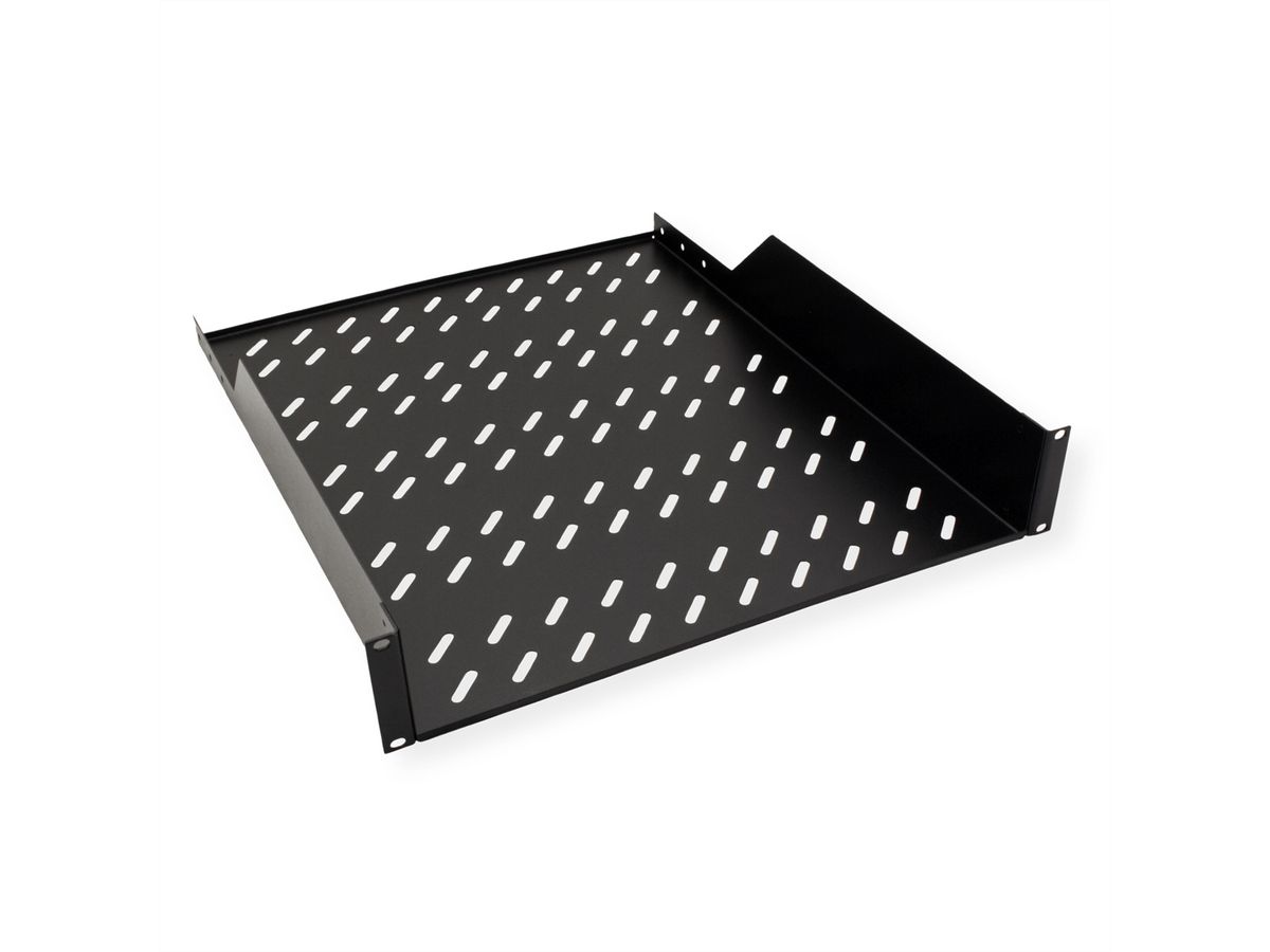 ROLINE 19-Zoll Fachboden 2 HE 550 T, 25kg Tragkraft schwarz