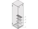 SCHROFF BODENPLATTE 600B 600T RAL7021