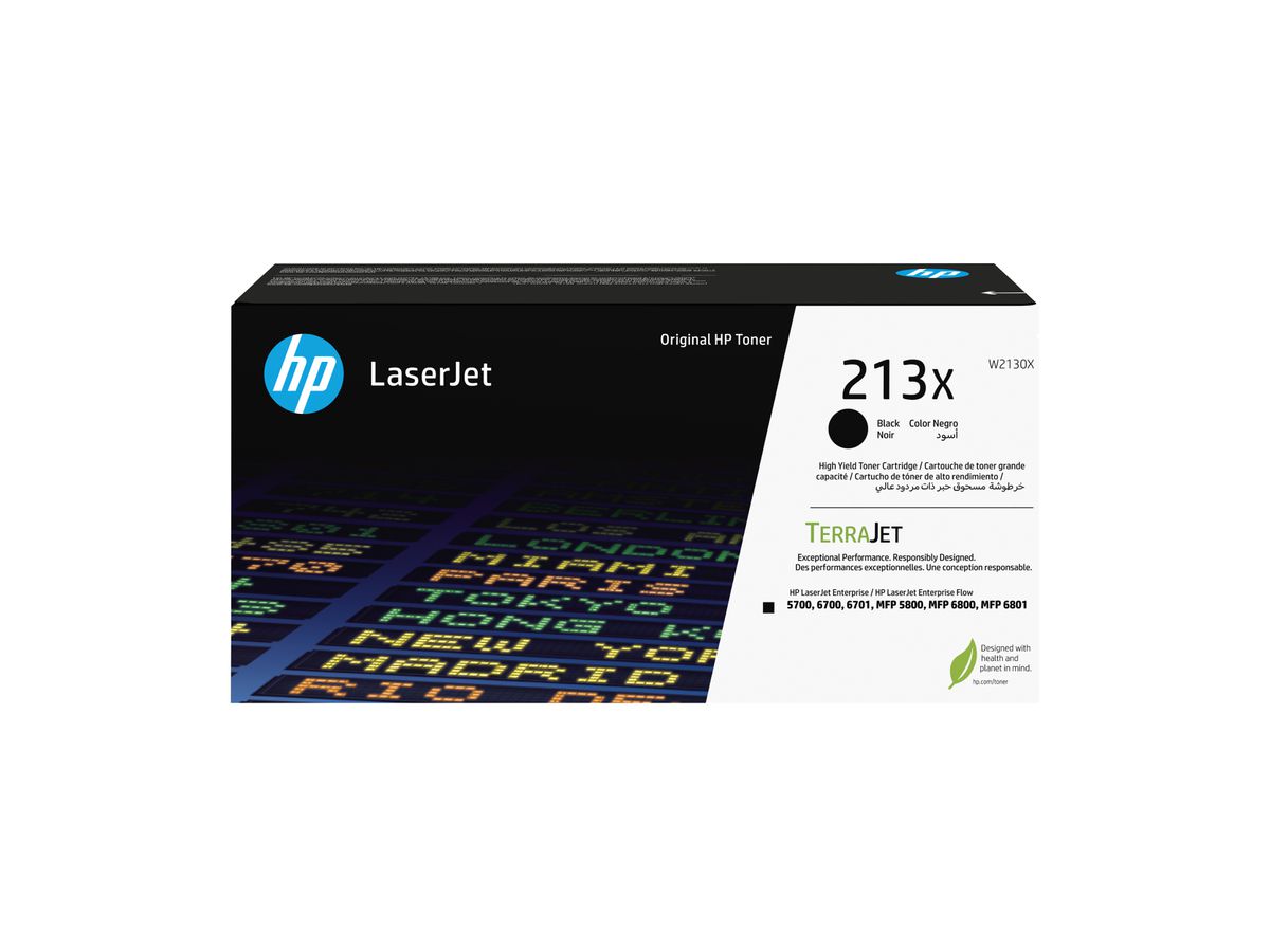 HP 213X Schwarz Original LaserJet-Tonerkartusche mit hoher Reichweite