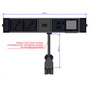 BACHMANN DESK RAIL 2xP40 1xUSB A&C 22W, 1xCM 2,0m GST18 Italia