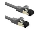 VALUE S/FTP-(PiMF-) Patchkabel Kat.8 (Class I), LSOH, Litzendraht, grau, 1 m