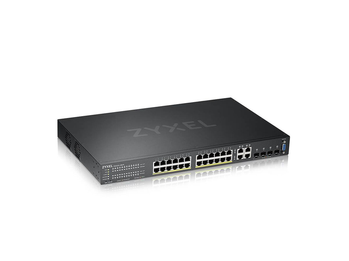 Zyxel GS2220-28HP-EU0101F Netzwerk-Switch Managed L2 Gigabit Ethernet (10/100/1000) Power over Ethernet (PoE) Schwarz
