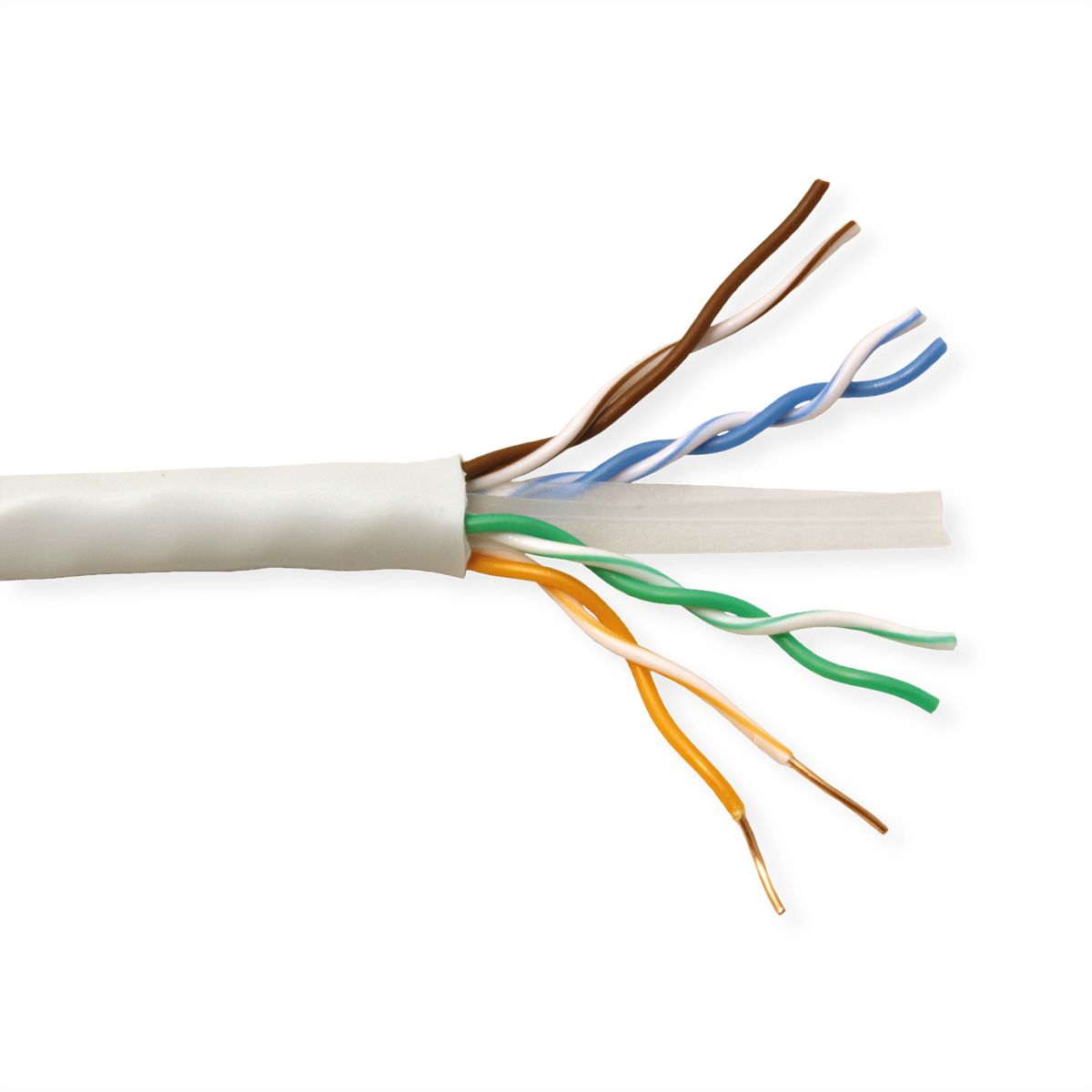 ROLINE UTP-Kabel Cat.6 (Class E) Massivdraht, 100m