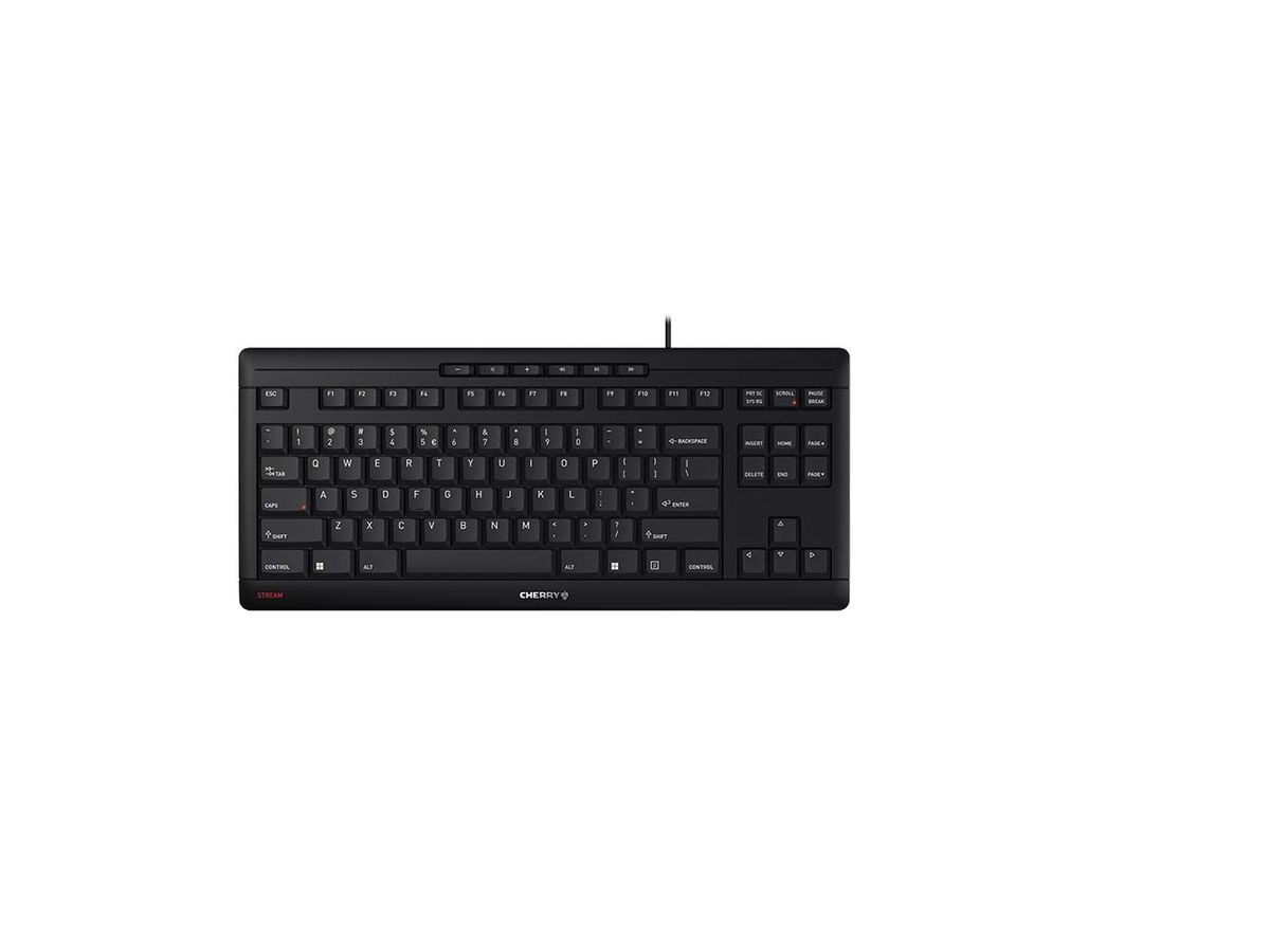 CHERRY STREAM KEYBOARD TKL Tastatur USB QWERTY Englisch Schwarz