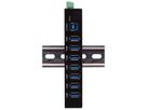 EXSYS EX-11237HMS-2 7 Port USB 3.2 Gen 1 HUB Din-Rail Kit