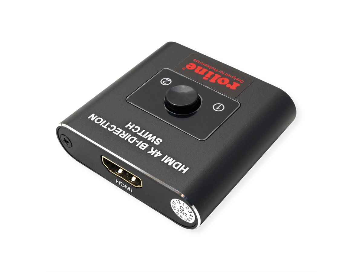 ROLINE 4K HDMI Switch, 2fach, bidirektional