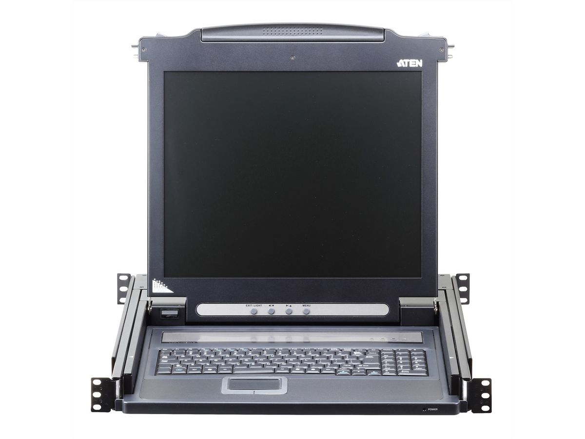 ATEN CL1000N KVM-Konsole, 19" LCD, VGA, PS/2, Tastaturlayout D