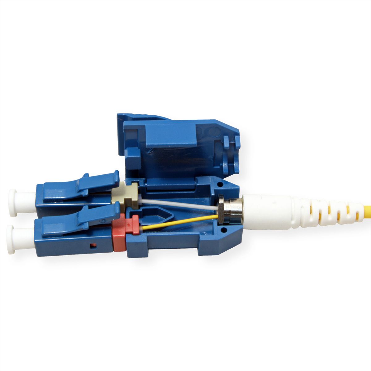 ROLINE LWL-Kabel duplex 9/125µm OS2, LC/LC, LSOH, UNIBOOT, Slim, gelb, 3 m