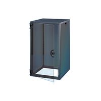 SCHROFF 19"-Schrank, mit Rauchglastür und Rückwand - NOVASTAR 12HE 553B 600T 7021