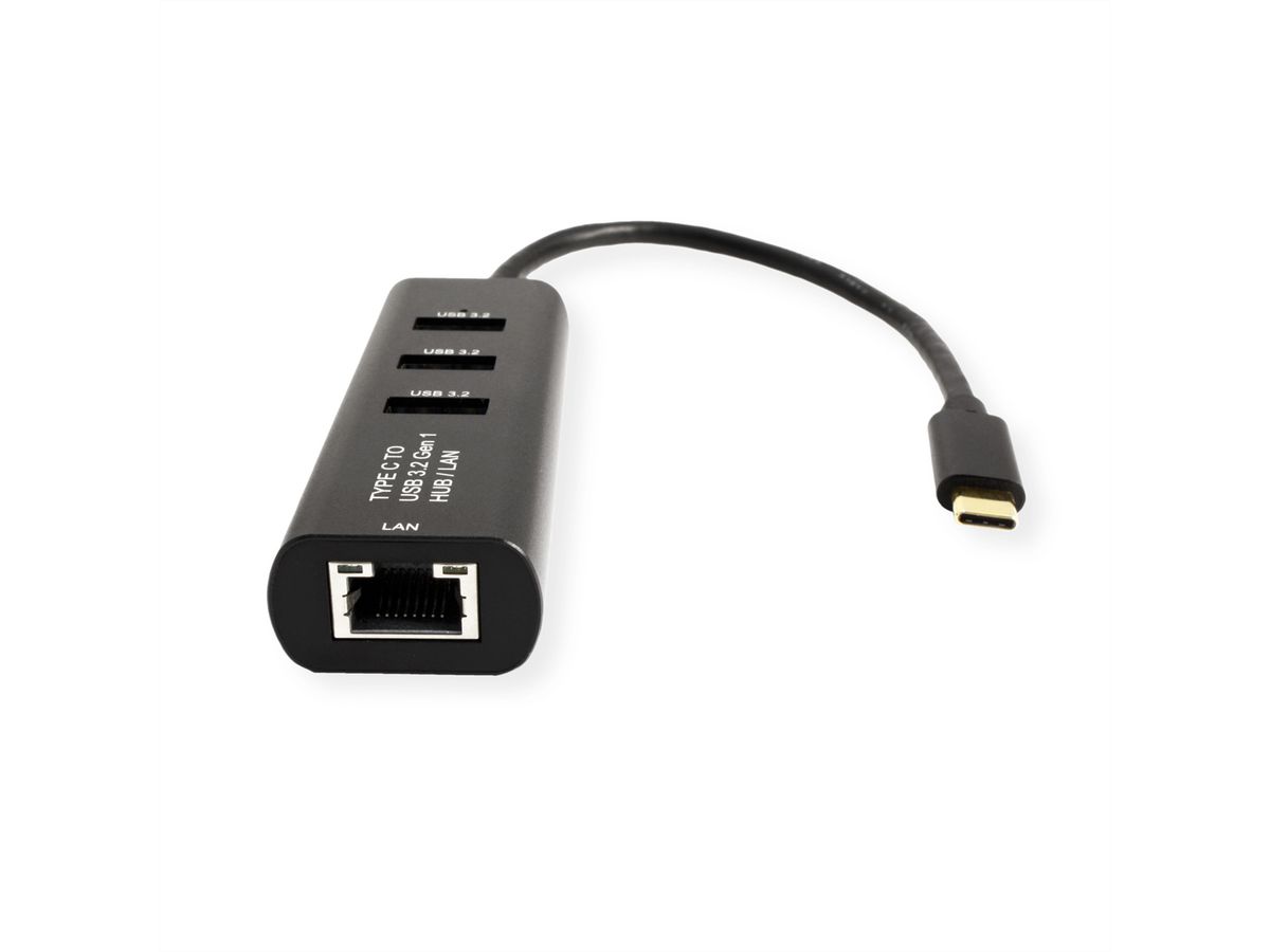 STANDARD USB Typ C zu Gigabit Ethernet Konverter + Hub 3x