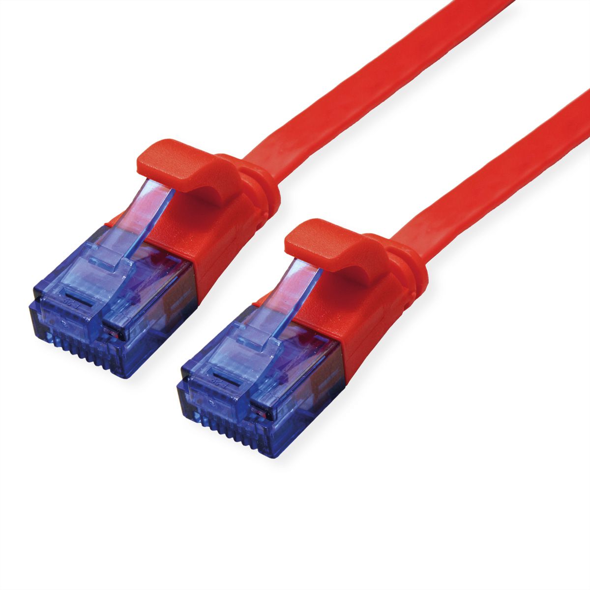 VALUE Patchkabel Cat.6A (Class EA) UTP, extra-flach, rot, 0,5 m
