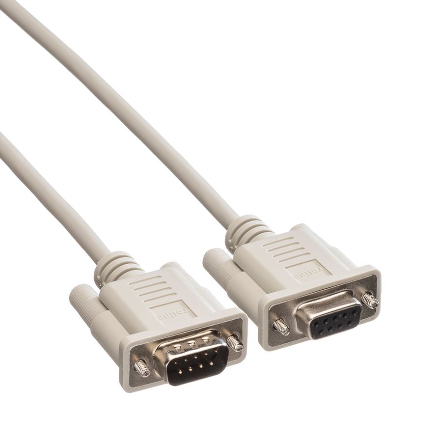ROLINE RS232-Kabel 9pol ST-BU, 1,8 m