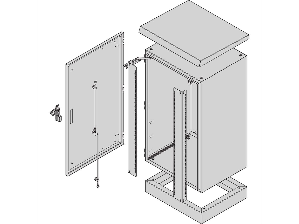 SCHROFF COM ECL 1200H700B600T SOCKEL