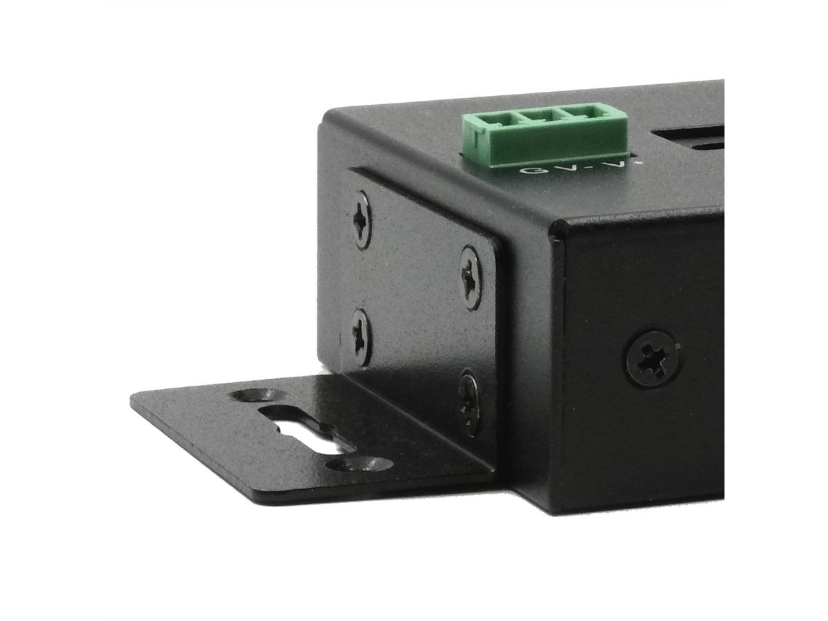 EXSYS EX-11230HMS 10 Port USB 3.2 Gen 1 HUB Din-Rail Kit und Wand VIA VL811+ Chipset