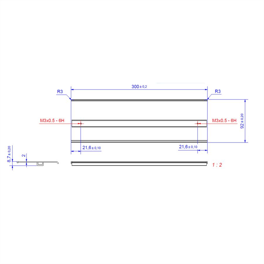 BACHMANN TOP FRAME Deckel 4-fach EV1 eloxiert