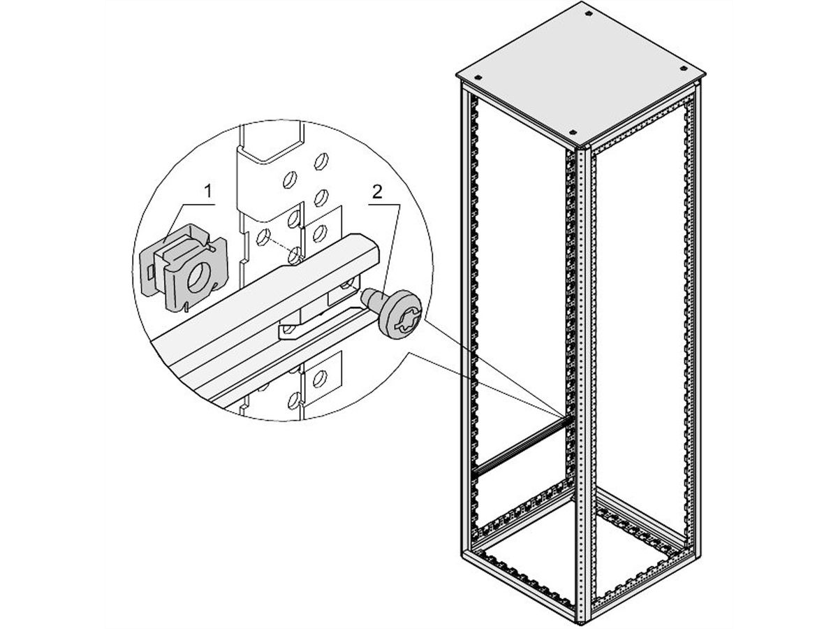 SCHROFF VARISTAR Befestigungsmaterial, Schraubensatz M5, 50 Stück