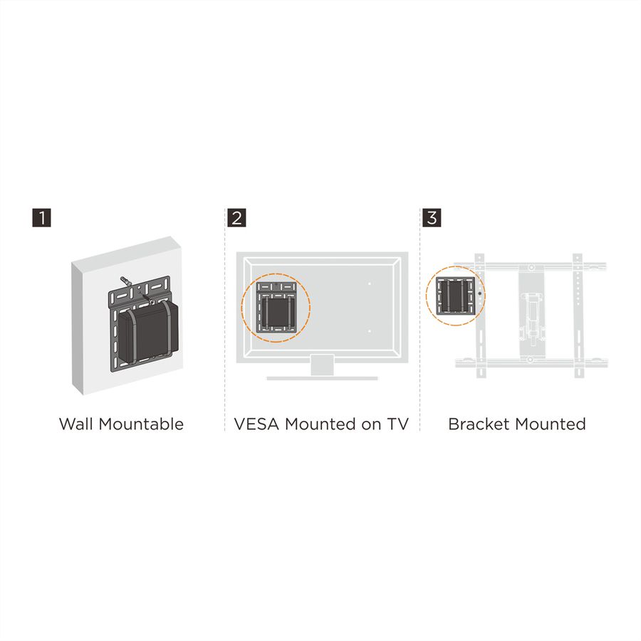 ROLINE Media-Player Halterung, klein (202 x 160 mm), bis 1 kg
