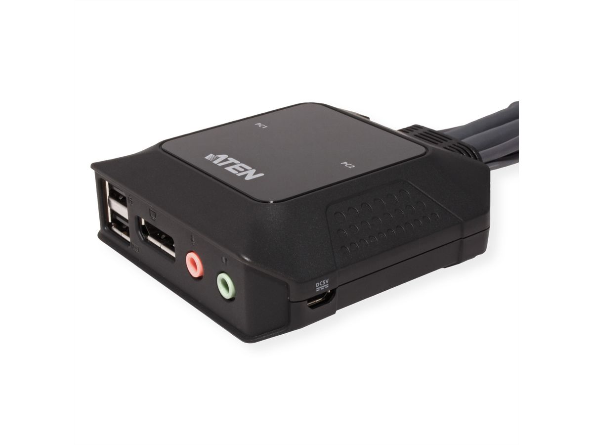 ATEN CS22DP 2-Port USB DisplayPort KVM Switch