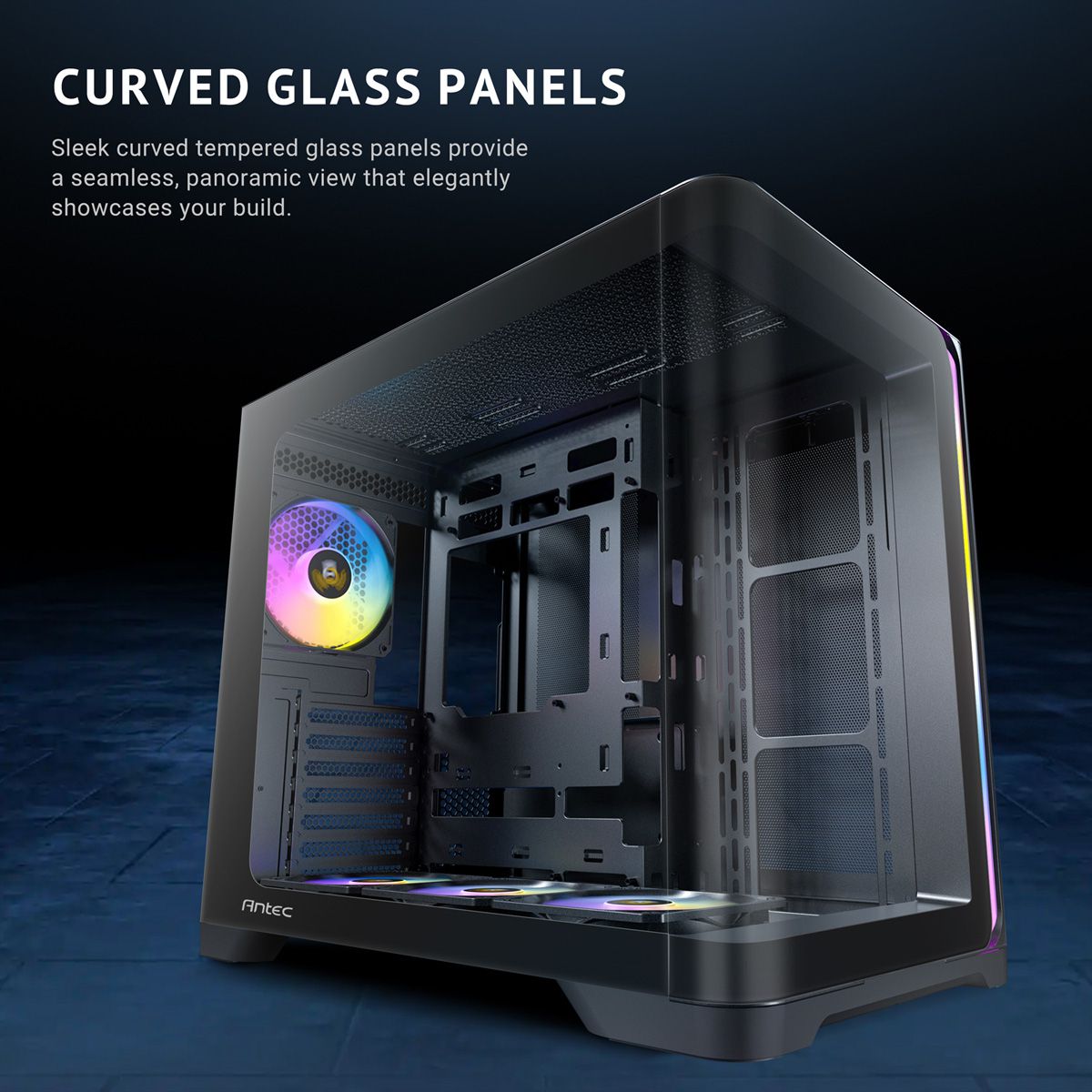 ANTEC Constellation C5 Curve ARGB PC Gehäuse Midi Tower ATX, schwarz