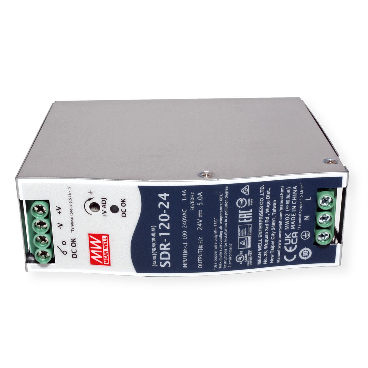 Mean Well SDR-120-24 Hutschienennetzteil 120W 24V DC