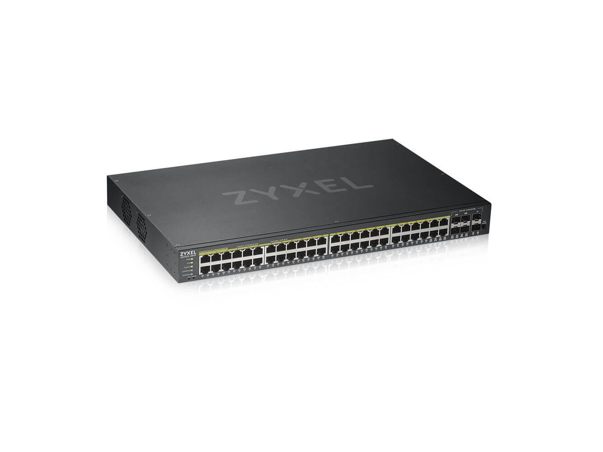 Zyxel GS1920-48HPV2 Managed Gigabit Ethernet (10/100/1000) Schwarz Power over Ethernet (PoE)