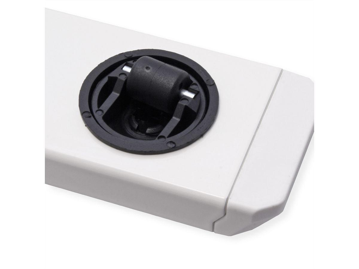 ROLINE Gasfeder-Beistelltisch, höhenverstellbar, weiß