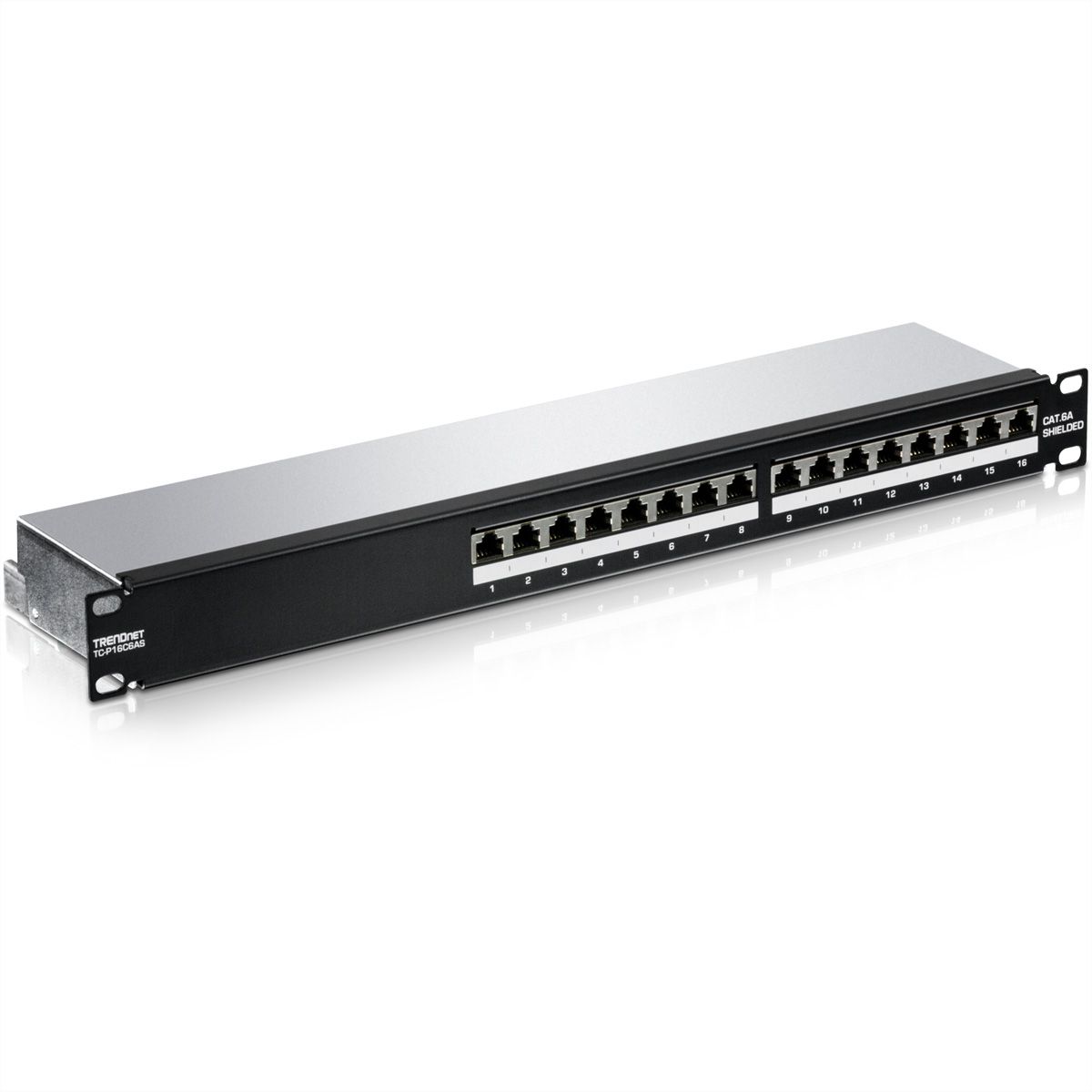 TRENDnet TC-P16C6AS Patch Panel, 16-Port Cat6a geschirmt