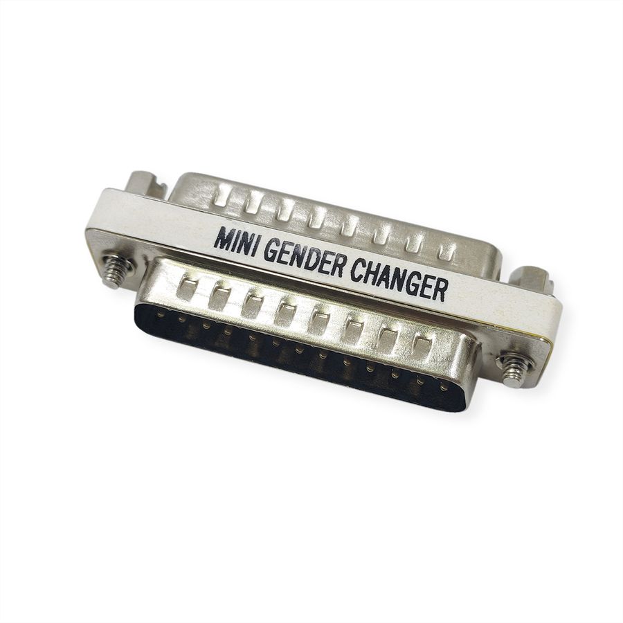 VALUE Mini Gender Changer, 25pol. Stecker-Stecker