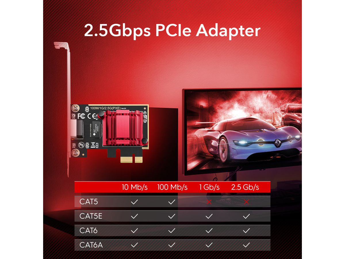 CUDY PE25 2.5G PCI Express Adapter