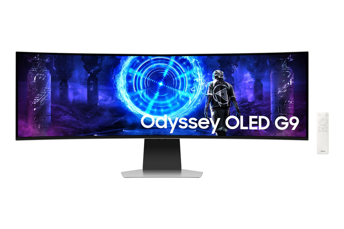 Samsung S49DG954SU Computerbildschirm 124,5 cm (49") 5120 x 1440 Pixel Dual QHD OLED Silber