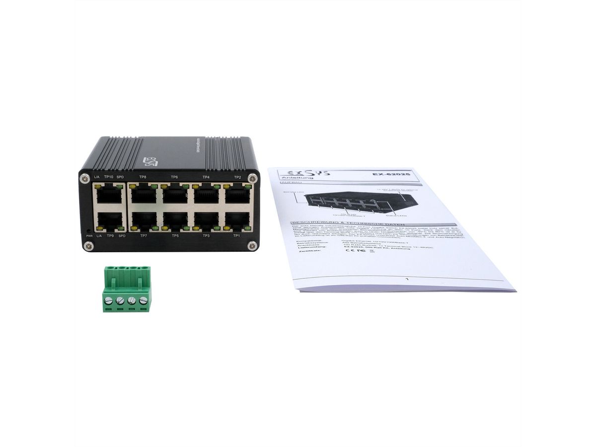 EX-62025PoE 10-Port Industrial PoE Switch mini unmanaged