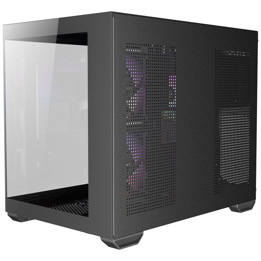 ANTEC CX600M ARGB B Micro-ATX Tower Gaming PC Gehäuse, schwarz